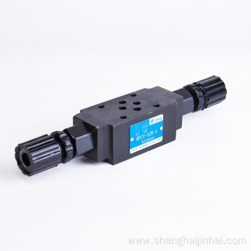 MTCV-02W-O stacked one-way throttle valve